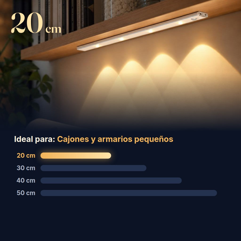 Luz LED de 20 cm