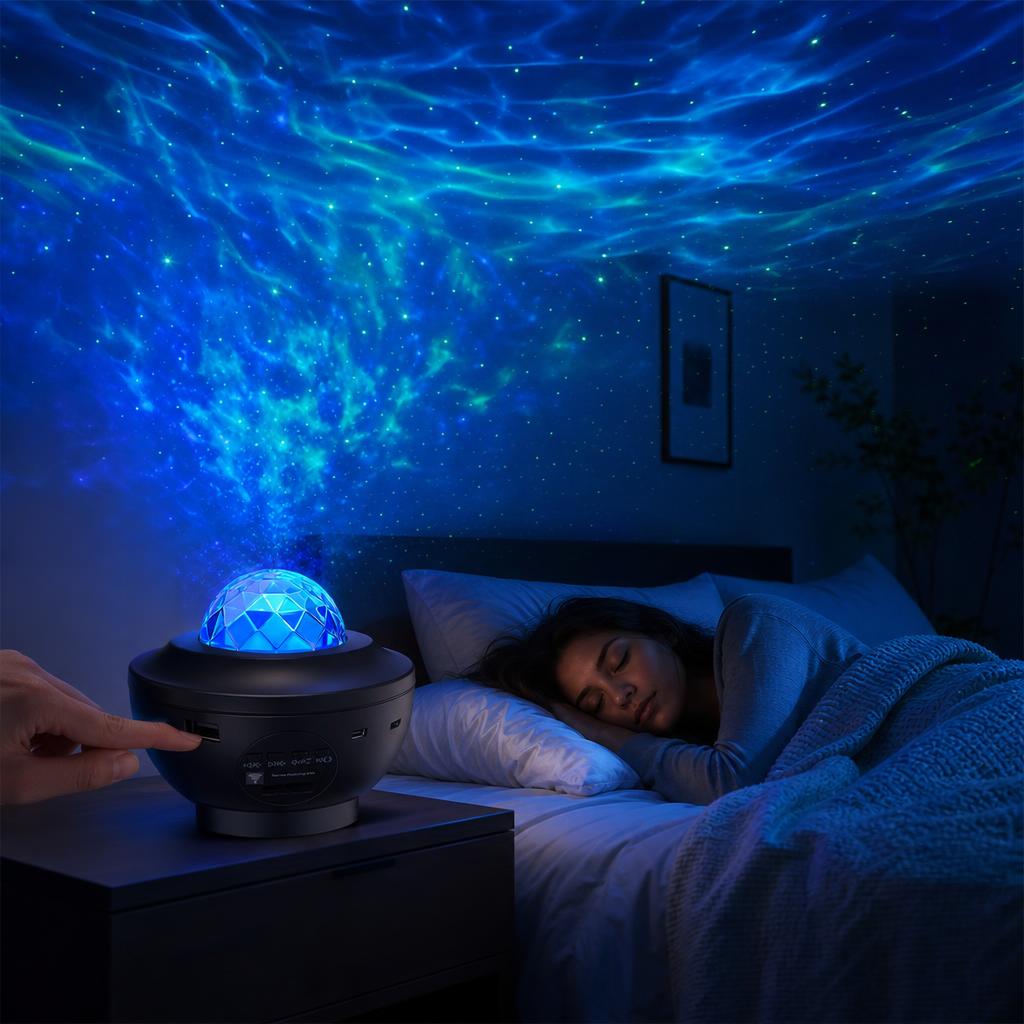 Proyector de Estrellas y Olas con Altavoz Bluetooth